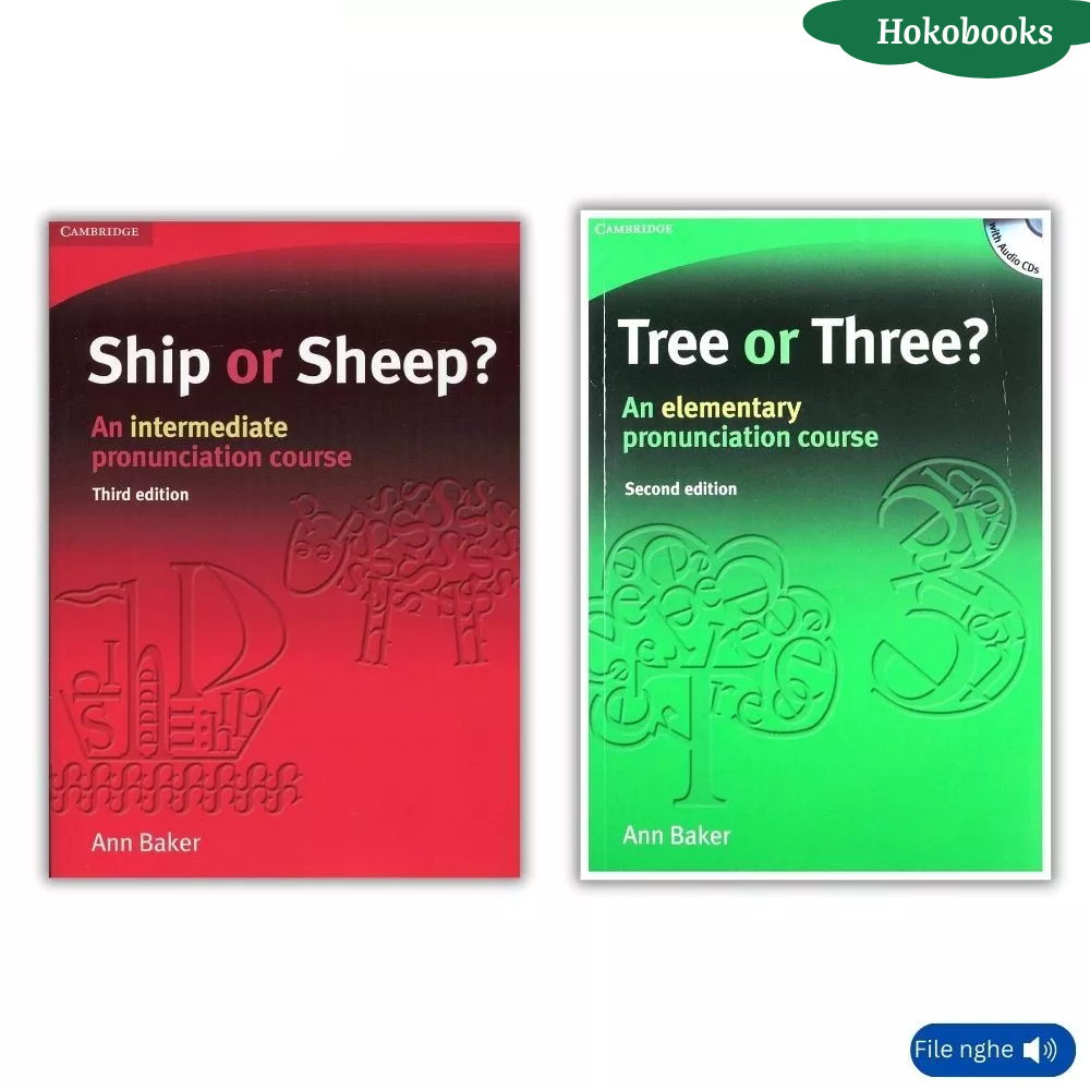 Sách - Ship or Sheep, Tree or Three - Bộ 2 cuốn, Bản in lazer đẹp nét, có tặng kèm audio