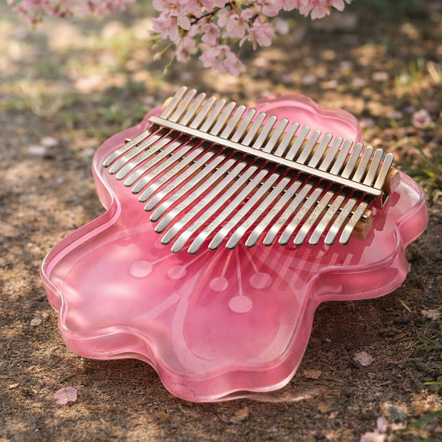 Đàn Kalimba TRITON AC095 -17 Phím PHA LÊ TRONG SUỐT ACRYLIC - Thump Piano Acoustic Finger Chromatic 