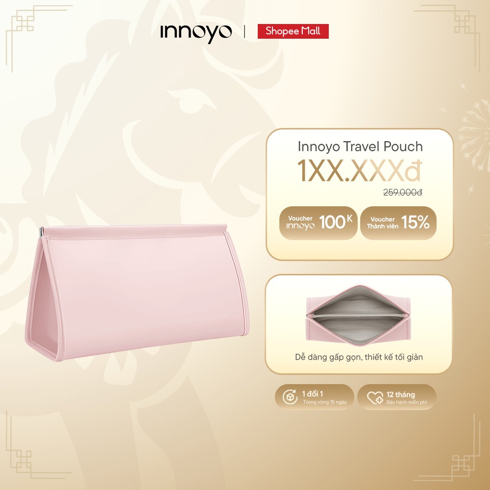 Túi du lịch Innoyo - Dễ dàng gấp gọn, đựng máy sấy tóc - Phụ kiện chính hãng