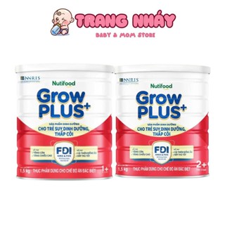 Sữa GrowPLUS+ Đỏ Lon 1,5kg Hỗ Trợ Tăng Cân Phát Triển Não Bộ Chiều Cao Dành Cho Bé