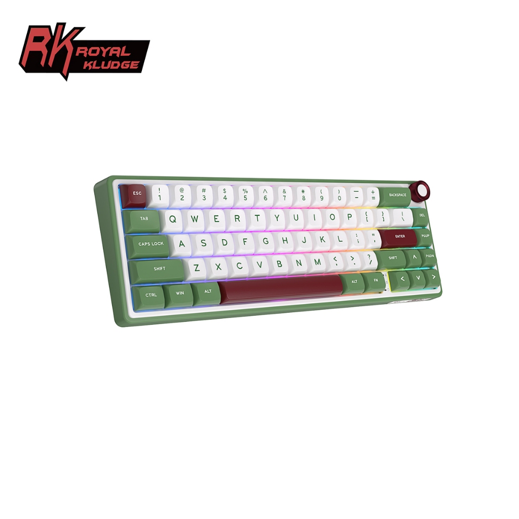 Bàn phím cơ RK ROYAL KLUDGE RK R65 có gioăng, có dây, có thể thay thế nóng