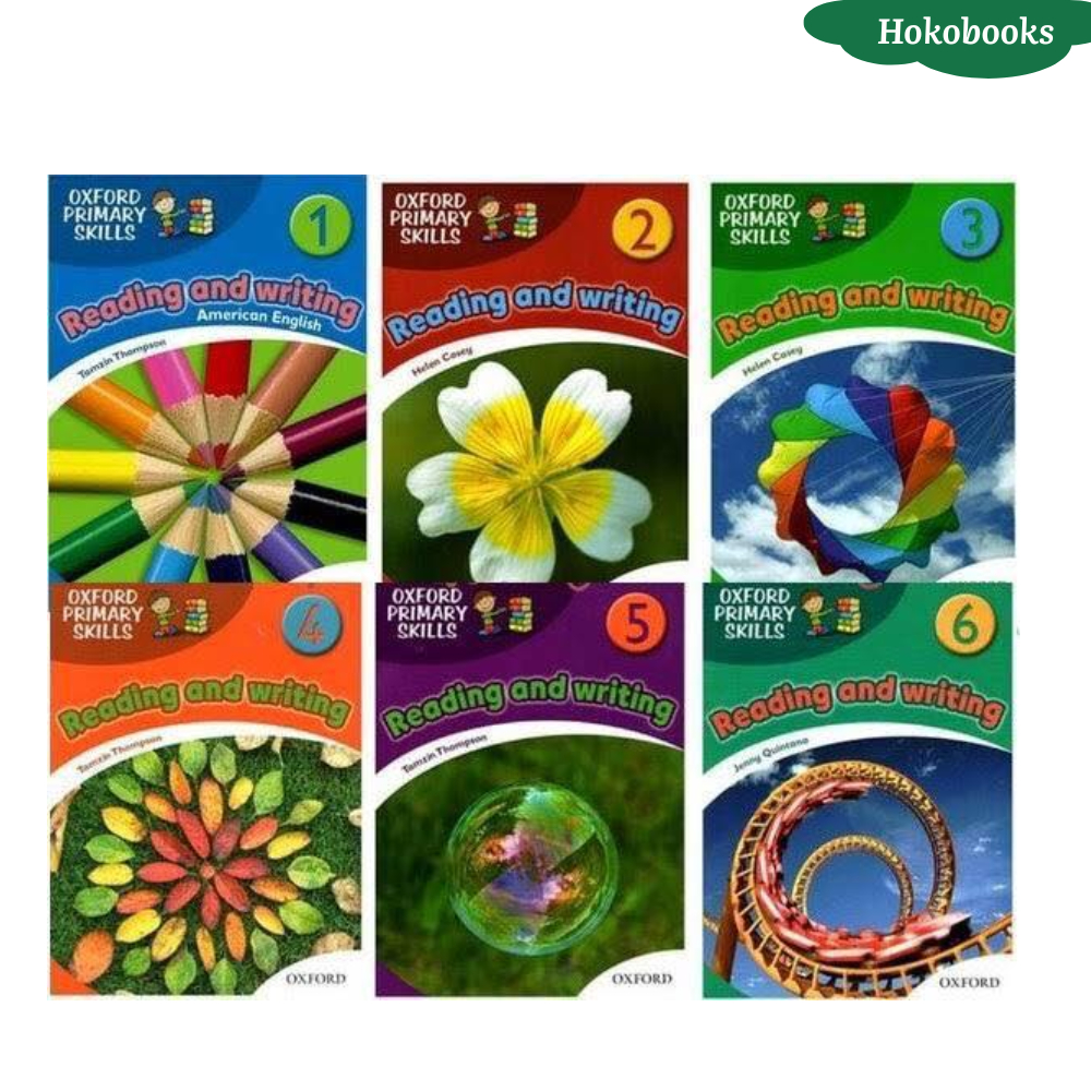 Sách Primary Skills Reading and Writing - 1,2,3,4,5,6 - Bản in lazer đẹp nét, Tặng Audio mp3