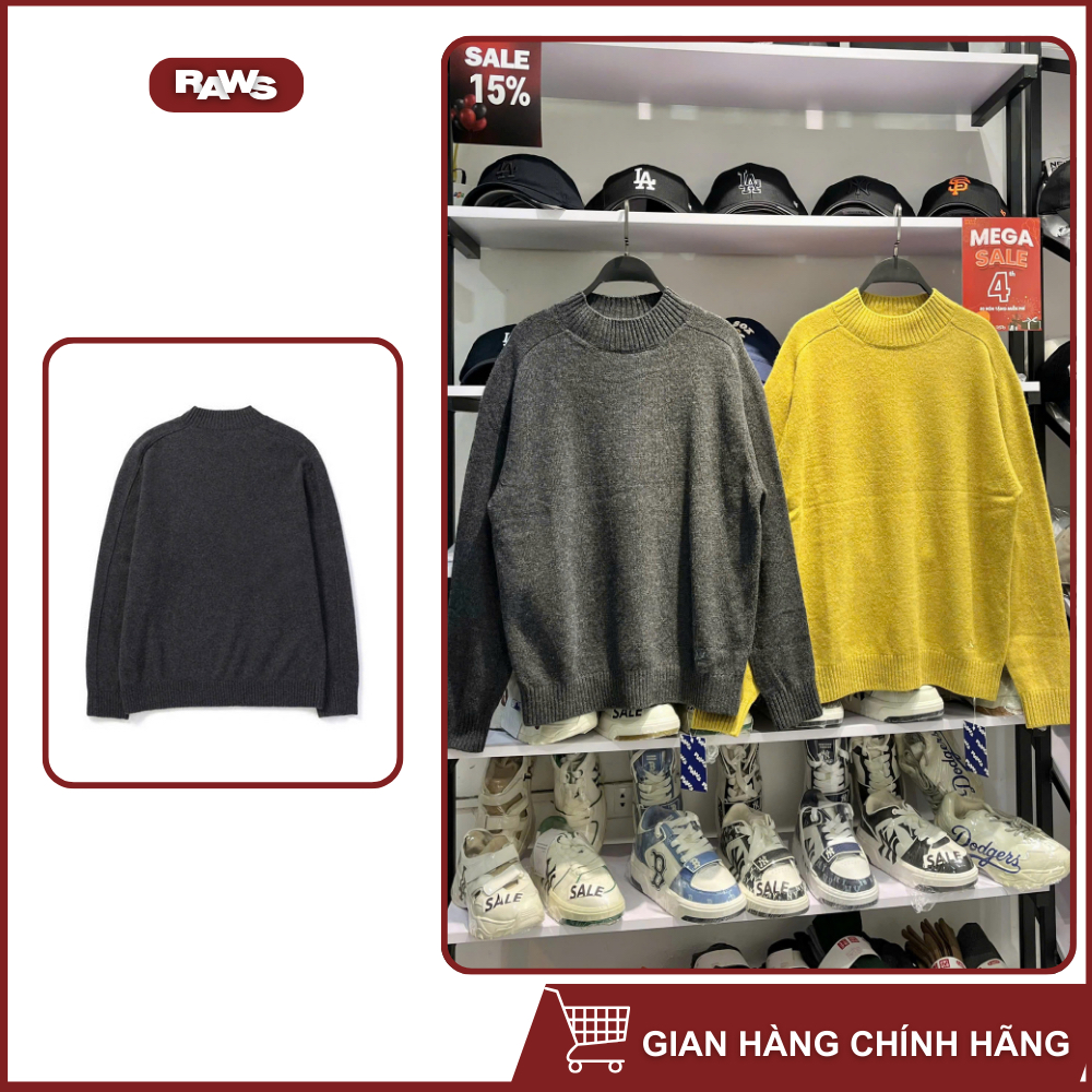 Áo Len Epigram Hàn Quốc Raws Màu Đen Xám