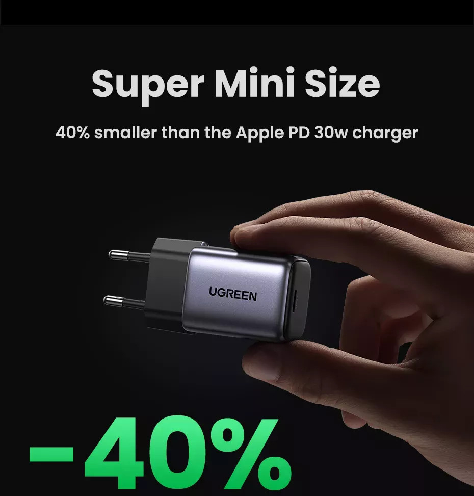 Củ sạc nhanh UGREEN CD319 30W GaN