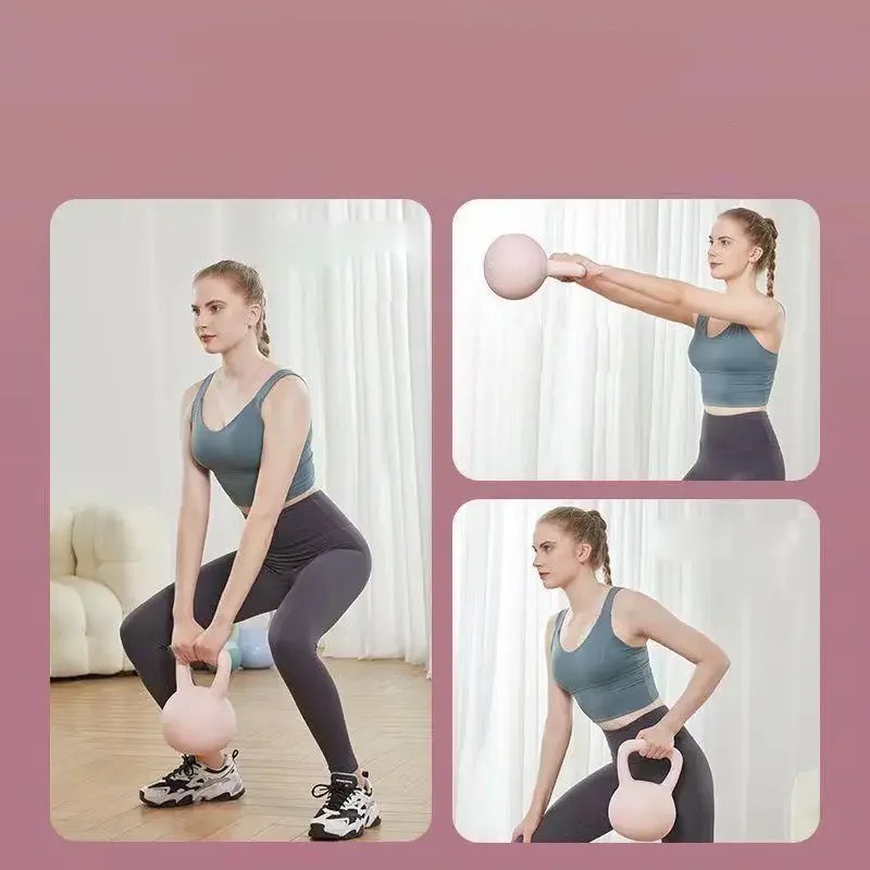 Tạ Kettlebell Tạ Ấm PVC 2kg - 12kg Tập Gym , Tạ Thể Lực Cardio, Tạ Tập Cơ Toàn Thân Chuyên Dụng