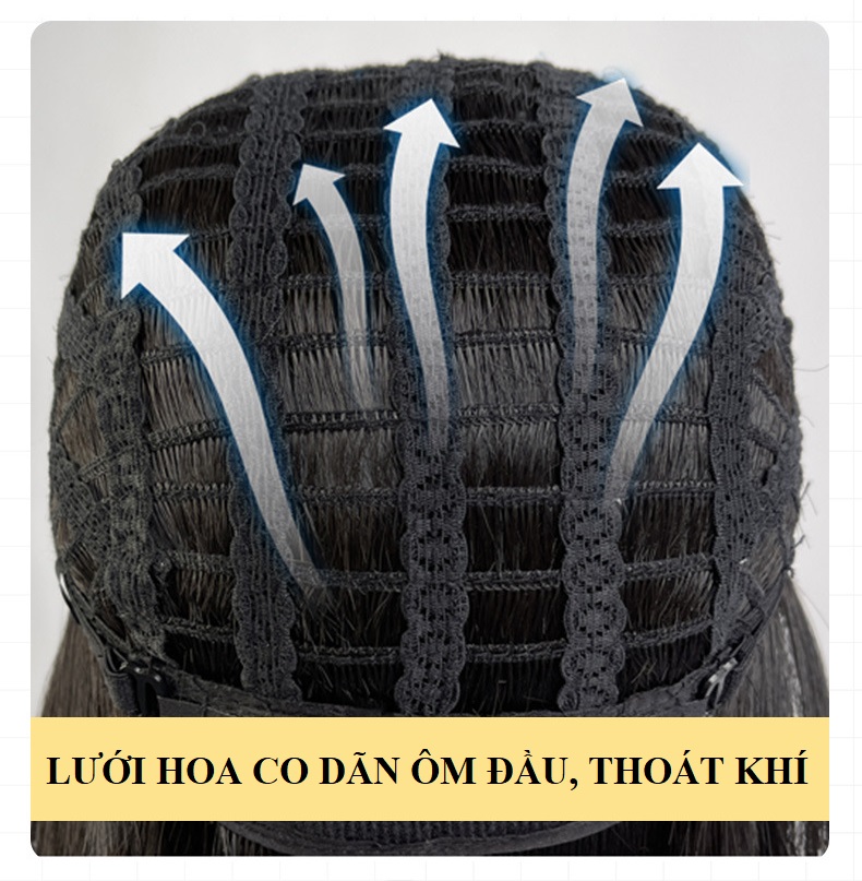 Mua Tóc bộ cao cấp H417 FREESHIP tặng lưới chụp, tóc giả nguyên đầu nữ ...
