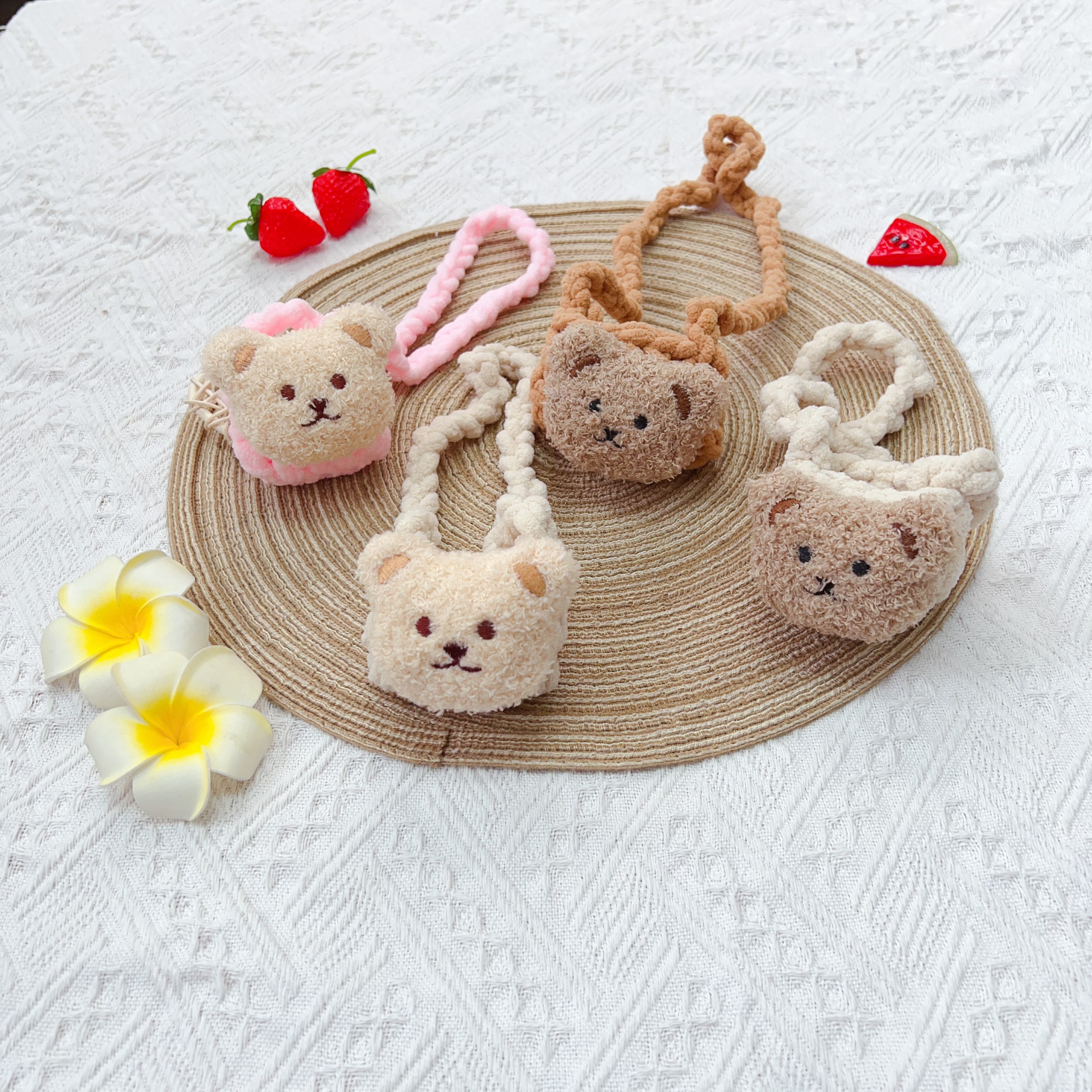 Túi tỏi len gấu