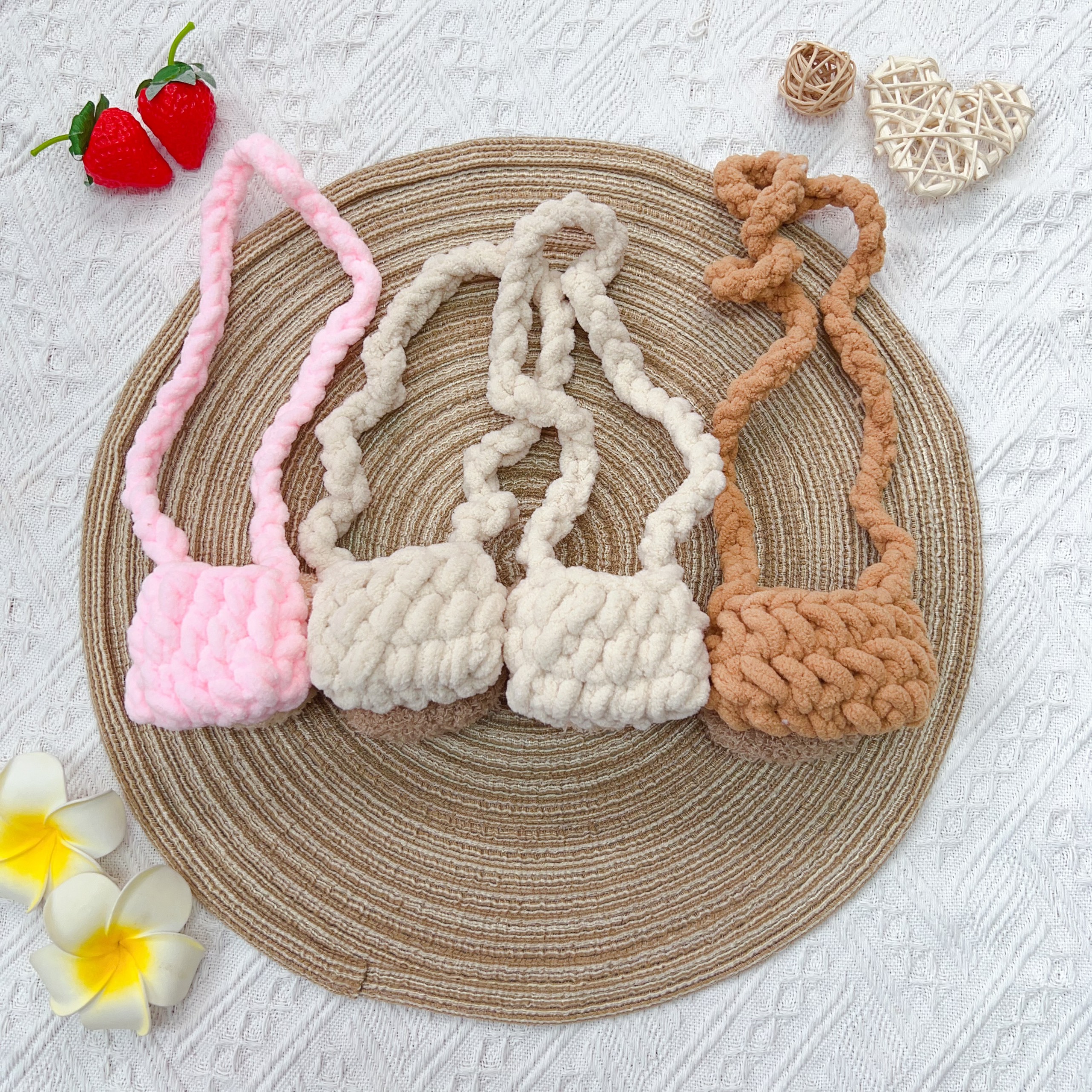 Túi tỏi len gấu