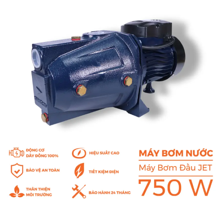 Máy bơm nước Nanoco dòng bơm đầu Jet model NJET750 - KHÔNG BAO GỒM LẮP ĐẶT