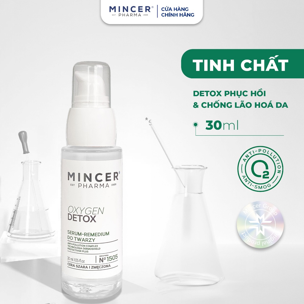 Tinh Chất Mincer Pharma Oxygen Detox SOS Face Serum 30ml Thanh Chân