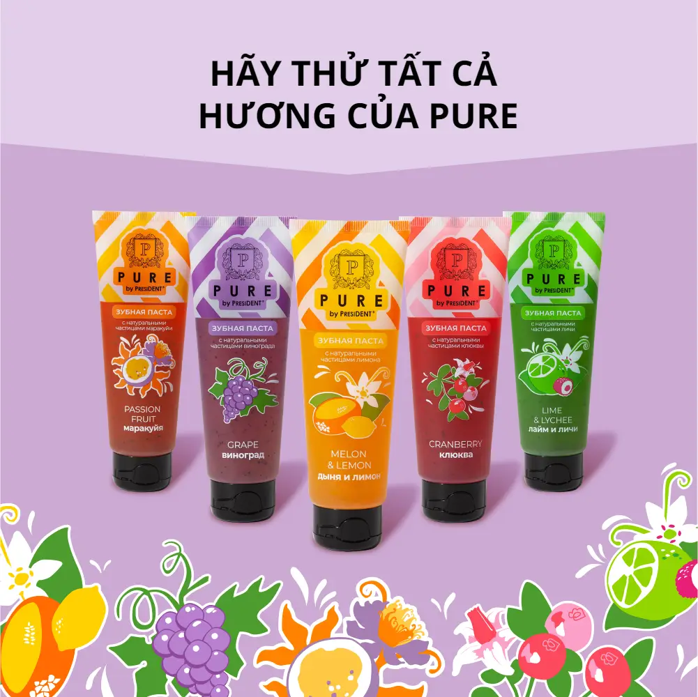 Gel đánh răng Pure By President