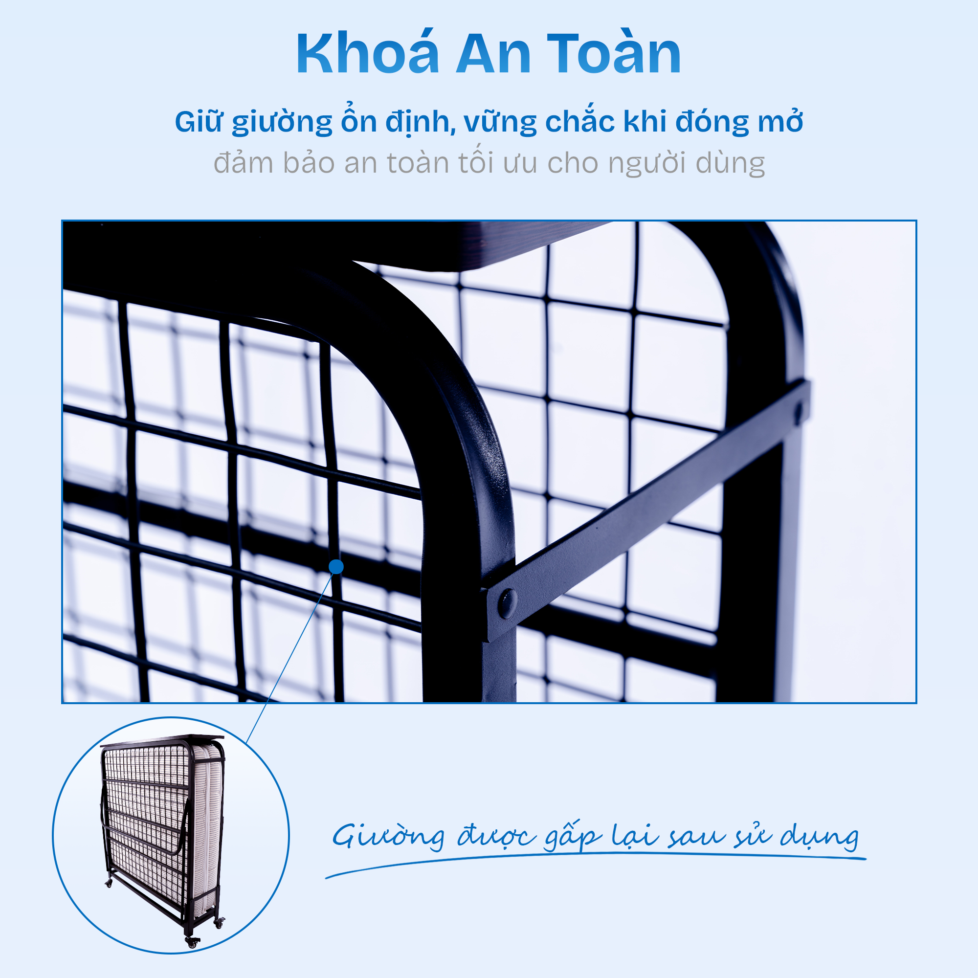 Đệm bông ép bọc vải kháng cháy dày 10cm siêu bền