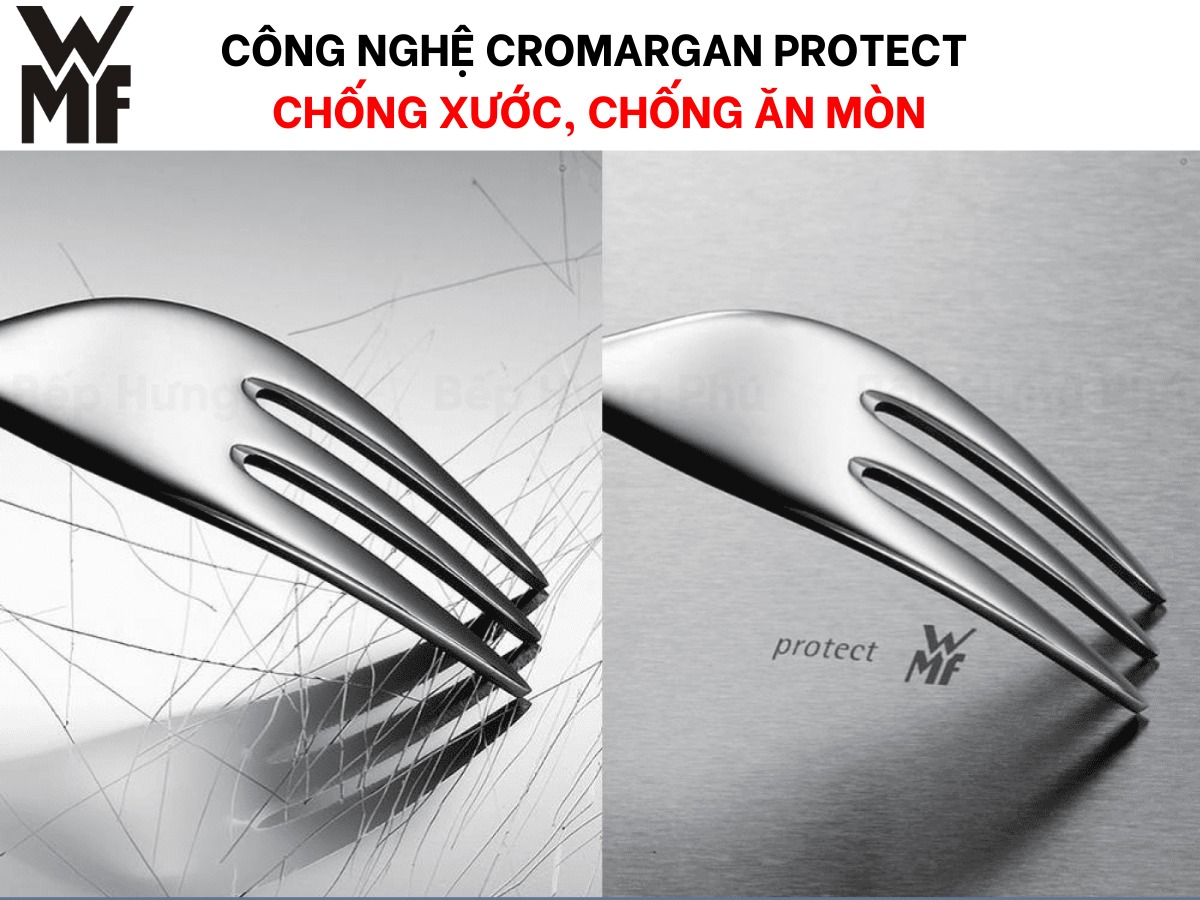 Bộ Nồi WMF Astoria 3 món , Đáy Từ 3 Lớp, Thép Không Gỉ Cromargan Size 24,20,16cm, Dùng Được mọi loại bếp