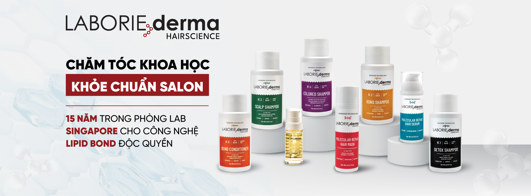 Dầu gội - Dầu xả chăm sóc tóc Laborie Derma