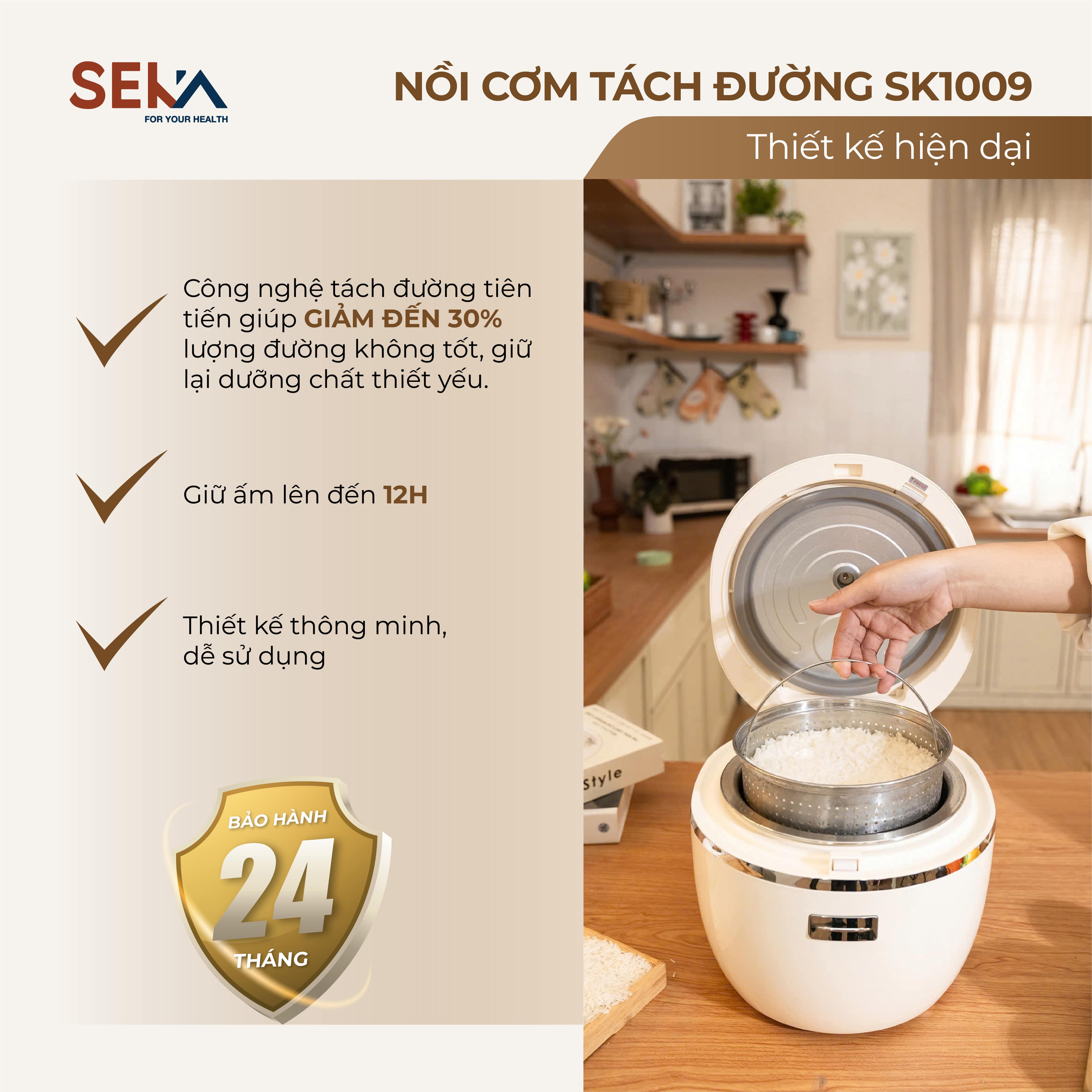 nồi cơm điện tách đường 