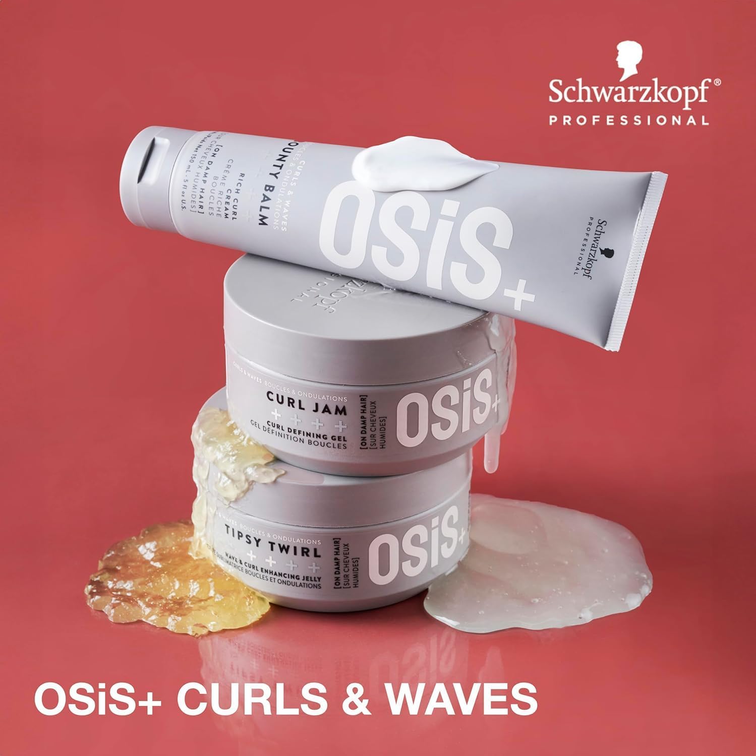 Gel giữ nếp tóc và tạo sóng xoăn Osis Tipsy Twirl