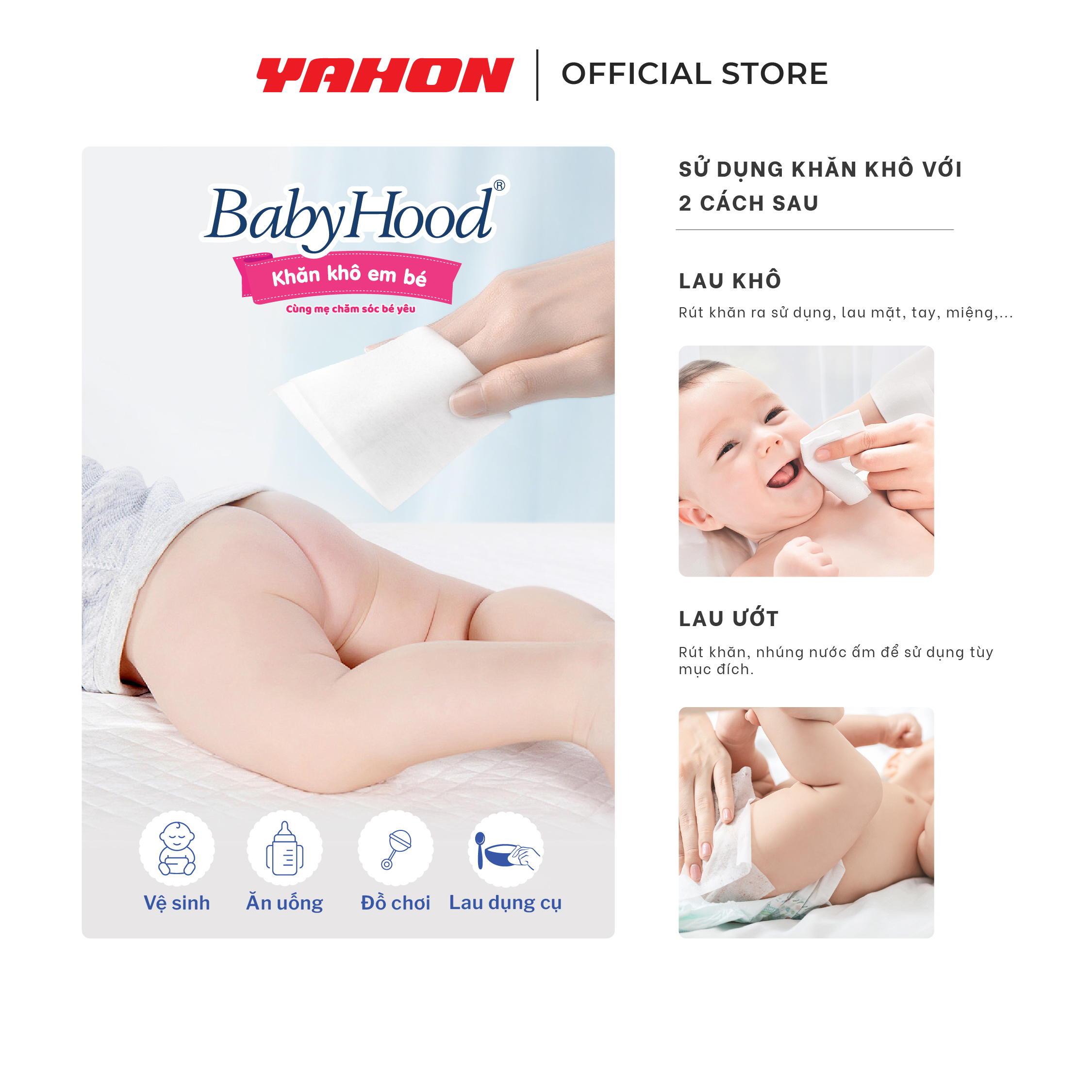 Khăn khô em bé BabyHood