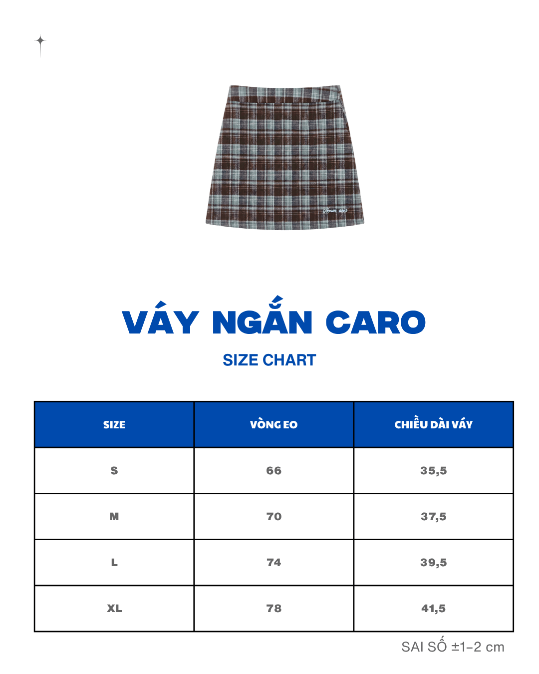 Bảng quy đổi kích cỡ NOAM