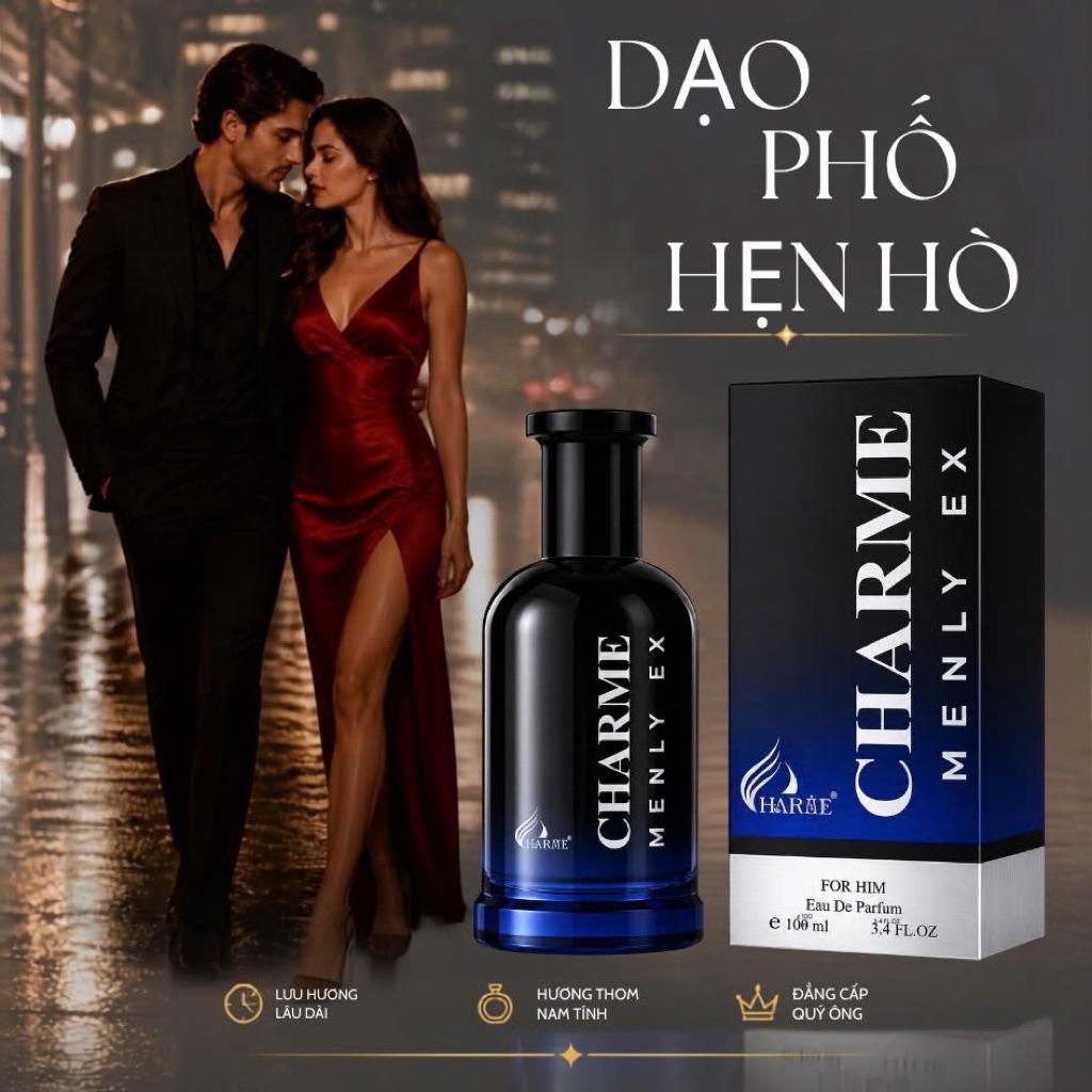 Nước Hoa Nam Charme Menly Ex 100ml Chính Hãng
