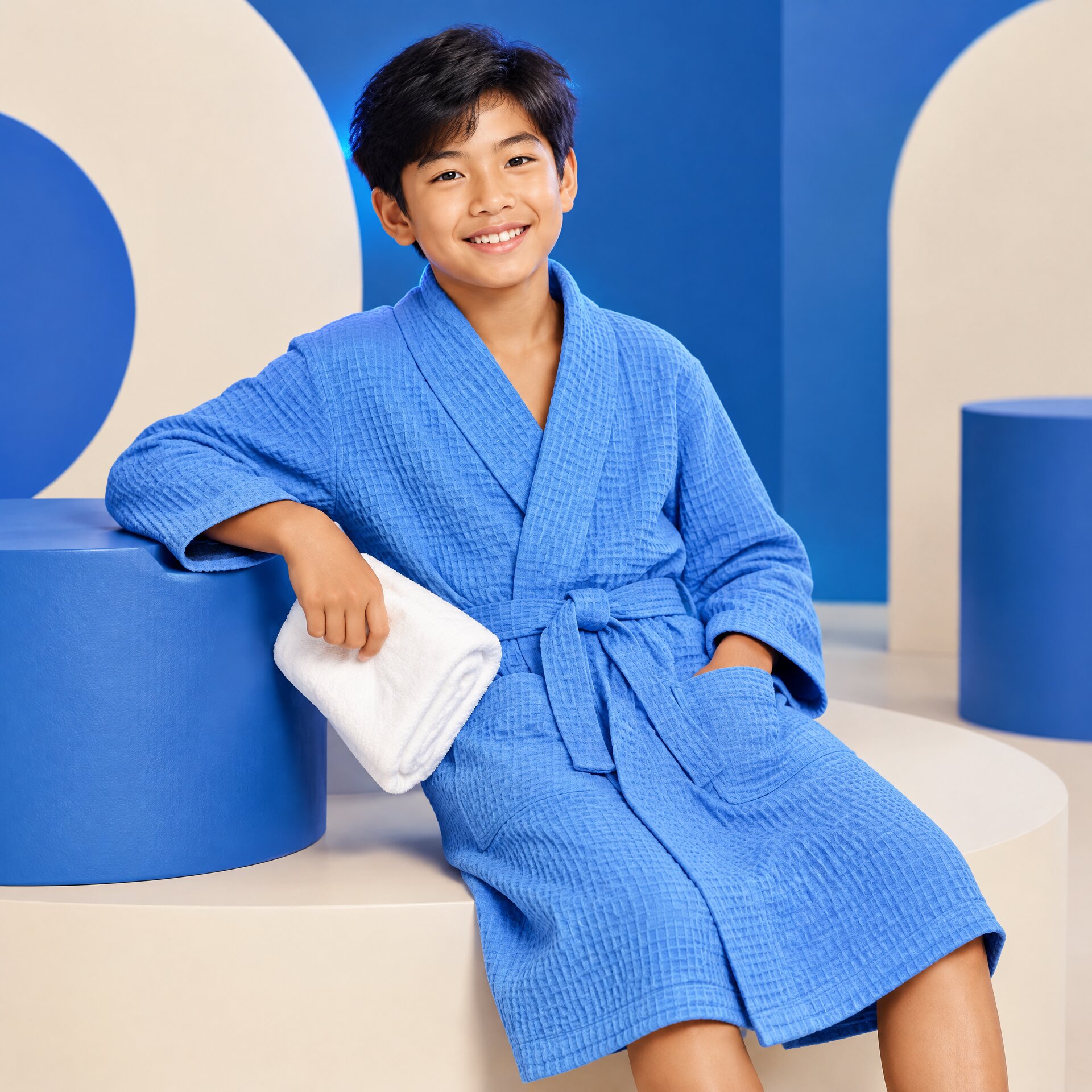 Áo choàng tắm Poêmy Cotton Siêu Thấm Mềm Mại nhiều kích thước