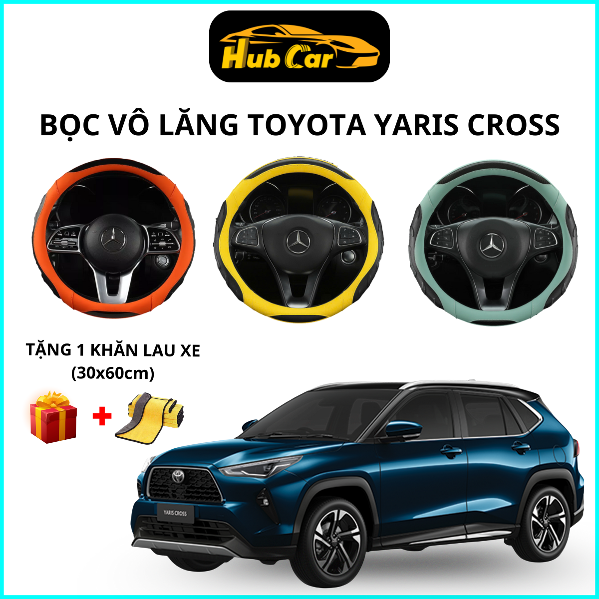 Bọc Vô Lăng Ô Tô Toyota Yaris Cross