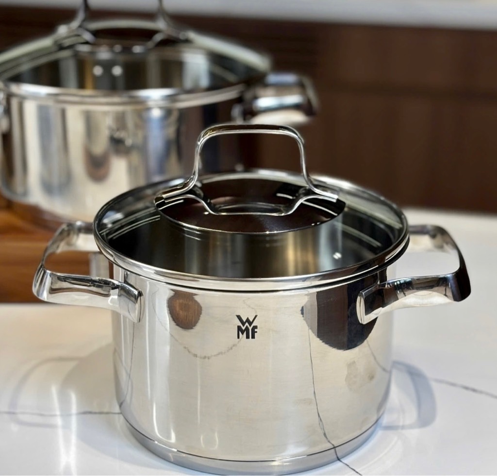 Bộ Nồi WMF Belmonte 5 Món - Thép Cromargan 18/10, Đáy Từ 3 Lớp Siêu Bền