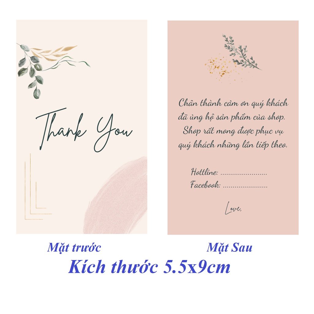 THIẾT KẾ + IN THIỆP CẢM ƠN  - Card Beauty Spa - Thẻ Tích điểm - Thẻ Liệu Trình
