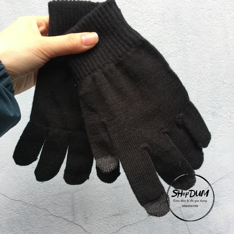 Bao tay / Găng tay len dệt kim gang tay sử dụng được điện thoại cảm ứng
