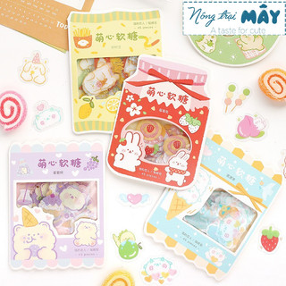 Sticker THÚ CƯNG YUMMY nông trại mây trang trí sổ, album, nhật ký, lưu bút, bullet journal