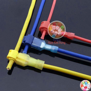 Combo 30 ( 3 loại -mỗi loại 10) Cút nối chia dây điện T-type
