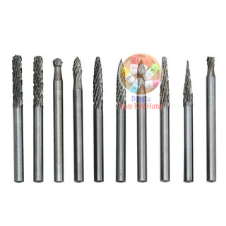 Bộ 20 mũi khắc, mài, làm lũa Vonfram cao cấp 3x3mm