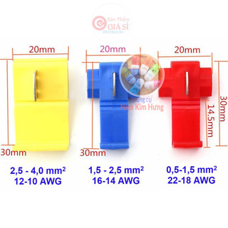 Bộ 20 Cút nối dây điện kẹp phân nhánh 24A (to)