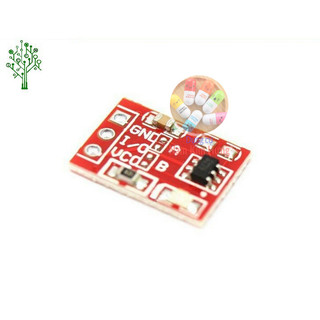 Module nút cảm biến chạm TTP223 đỏ - Touch sensor cảm ứng điện dung