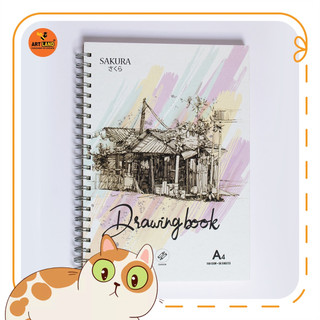 Vở Vẽ A4 Giấy 160gsm Sakura Drawing Book Sổ Gáy Lò Xo