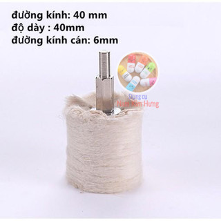 Vải bông đánh bóng hình trụ 40mm