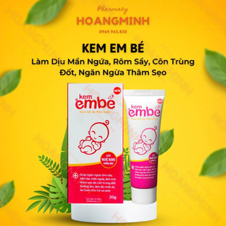 Kem em bé làm dịu mẩn ngứa, rôm sẩy, côn trùng đốt, ngăn ngừa thâm sẹo