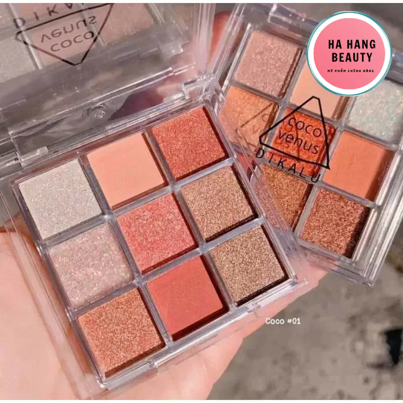 Bảng Phấn Mắt Dikalu Coco Venus 9 ô