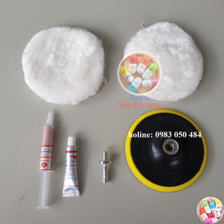 Miếng phớt lông cừu đánh bóng xe - đánh bóng lông cừu - kem đánh bóng