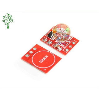 Module nút cảm biến chạm TTP223 đỏ - Touch sensor cảm ứng điện dung