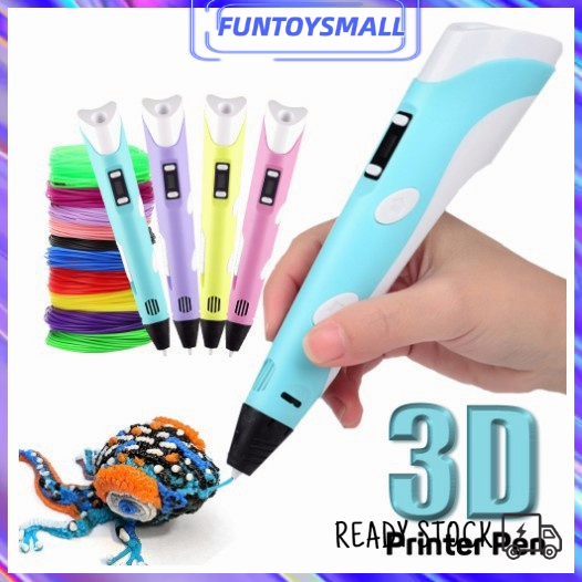 Bút vẽ 3D kèm sợi tạo mô hình 3 chiều độc đáo, in hình 3D nhiều màu sắc cho bé thỏa sức sáng tạo【Rẻ nhấ】