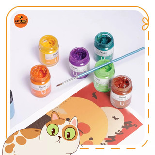 Màu vẽ Poster Pentel (màu lẻ) hũ 30ml thủy tinh Đài Loan tuyệt vời ông mặt trời