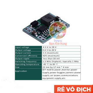 Mạch hạ áp - giảm áp - buck 3a mp1584 mp1584en mini