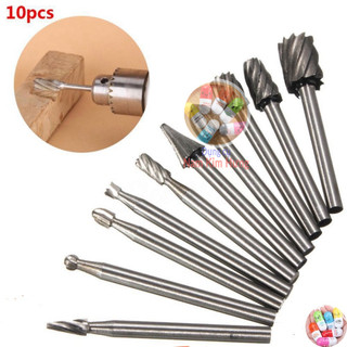 Bộ 10 đầu mũi mài khắc làm gỗ lũa cán 3mm
