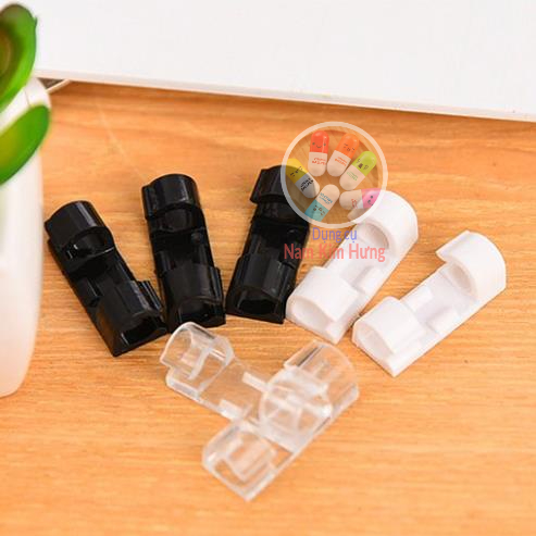 Bộ 20 miếng dán tường đi dây điện - kẹp cố định nút giữ dây điện