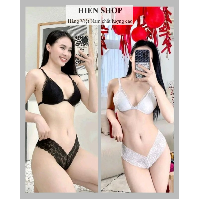 💗12 màu💗 Bộ đồ lót ren thun, sexy, quyến rũ. Nội y nguyên theo bộ.