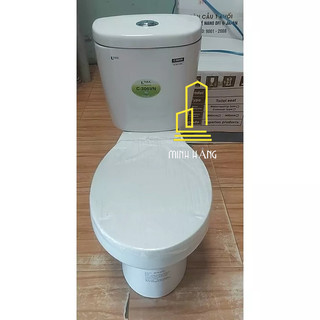 Bồn cầu 306 hai khối cao cấp, nắp đóng êm, bàn cầu giá rẻ.