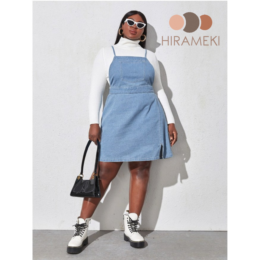 YẾM DENIM LƯNG THUN  BIGSIZE 75-110KG - D124