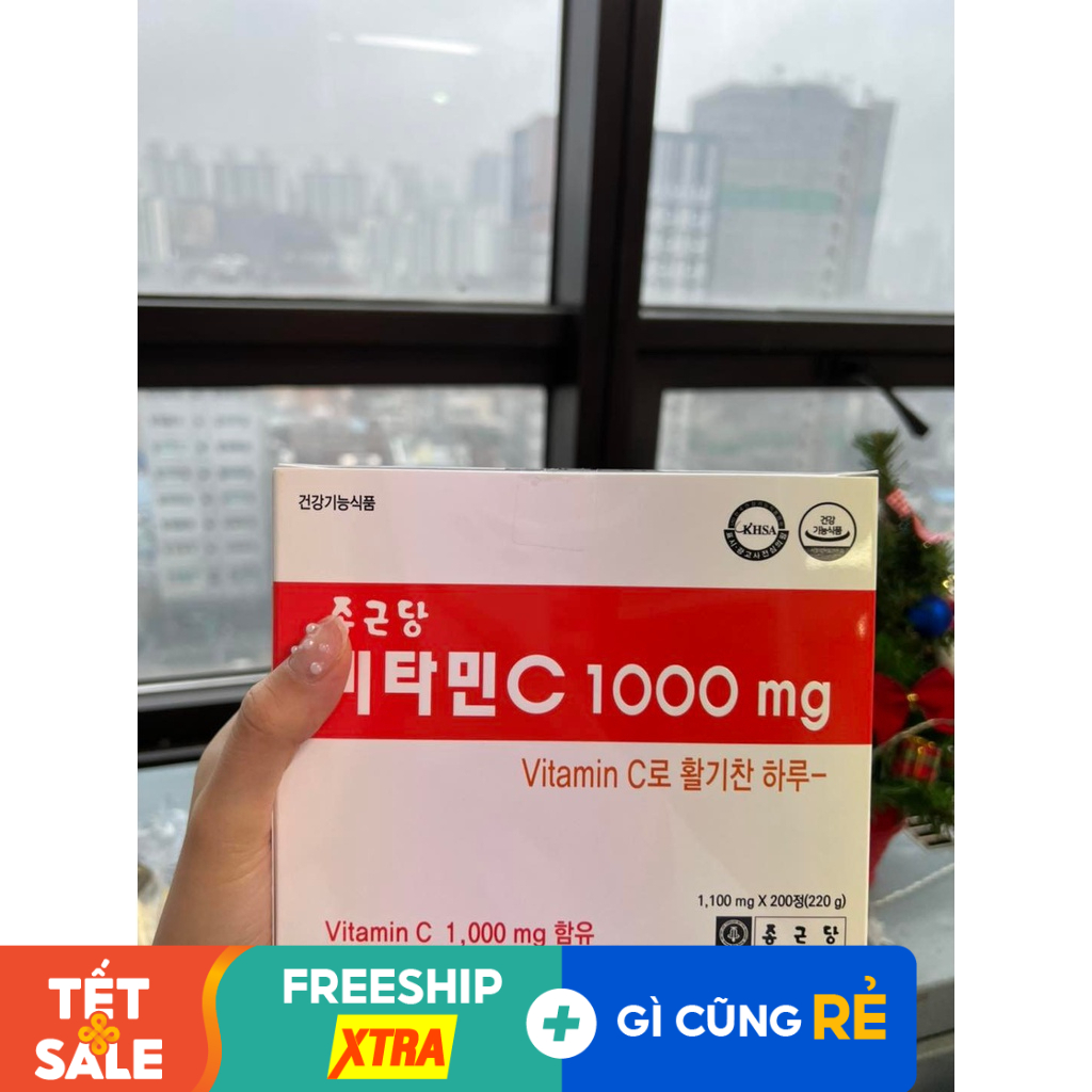Viên Vitamin C 1000 số 1 Hàn Quốc Korea Eundan (200 viên)