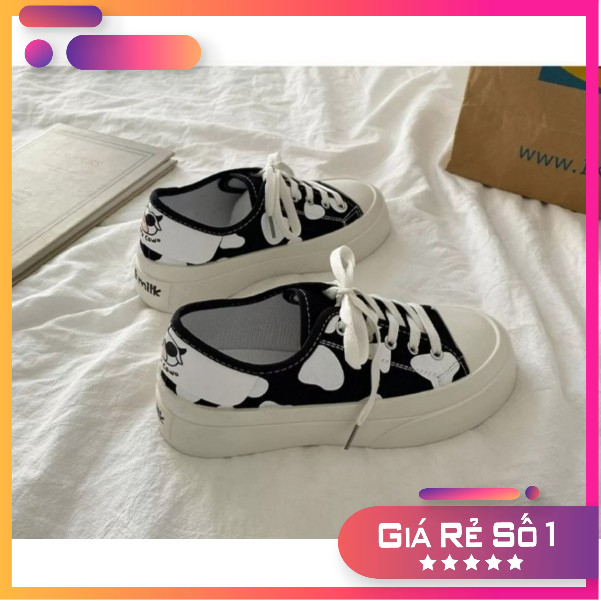Giày Thể thao  hình bò sữa gót chân