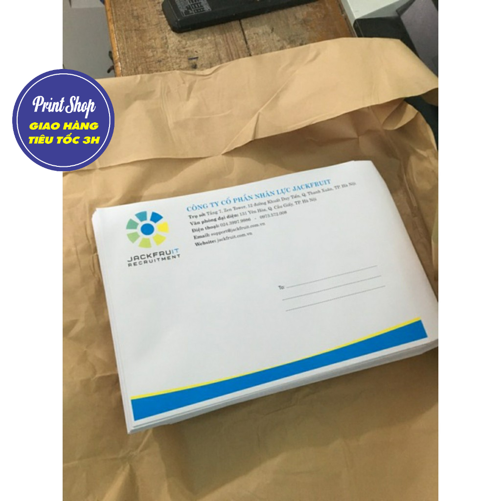 In phong bì A4, A5, A6